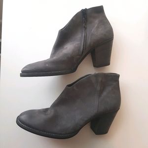 Paul Green Delgado Grey Suede Ankle Booties